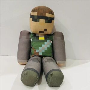 Minecraft Plush 17” Stuffed Toy Doll Made USA Happy Toy Machine Rare